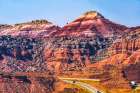 Colorful Red Canyon-Castle Valley-I-70 Highway-Utah Art Print